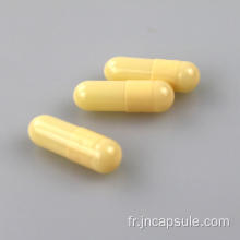 Capsules de pilules vides végétales séparées par médecine